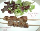 Brochettes de bœuf