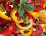 Salade de piments et tomates