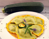 Raviolis de courgette au balsamique