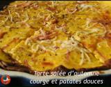 Tarte salée d'automne courge patates douces