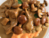 Escalopes de veau sauce Madère Cruz & girolles