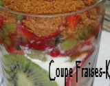 Coupe fraises-kiwi