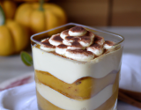 Verrine de potiron vanillé façon tiramisu