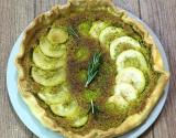 Tarte aux poires façon bourdaloue romarin-pistache