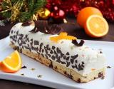 Bûche de Noël orange et chocolat