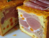 Cake au jambon et mimolette