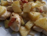 Poulet pommes ananas