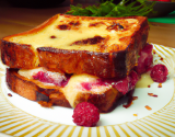 Croque-monsieur à la framboise