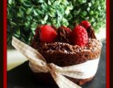 Cupcake secret : cœur coulant framboise