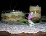 Tiramisu au banane caramélisés sur lit de petit sablées