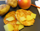 Galettes de pommes de terre et de Cantal entre deux à la poële