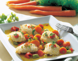 Quenelles de poisson aux petits légumes