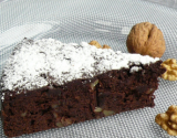 Fondant douceur au chocolat, crème de marrons et noix