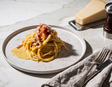 Les véritable pâtes Carbonara (sans crème) du Chef Diego Accettulli