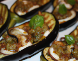 Aubergine au pistou