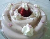 Mousse au fromage blanc et fraises