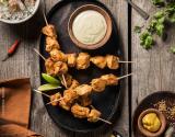 Brochettes de poulet à l’indienne et moutarde tandoori