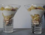 Verrine de pommes au fromage blanc