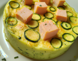 Flan de courgette au saumon fume