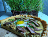 Quiche au confit de canard