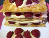 Millefeuille aux framboises