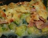 Gratin de courgette au bacon