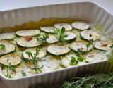 Gratin de courgettes au thym