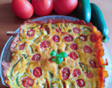 Cake aux courgettes, tomates et gruyère