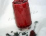 Smoothie aux framboises et hibiscus