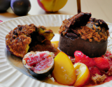 Crumble fondant au chocolat et fruits d'automne