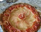 Tarte bouquet de roses ®, d'après Alain Passard