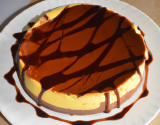 Cheesecake au caramel nappé au chocolat et sans cuisson