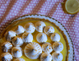 Tarte au citron meringué sur lit de spéculos