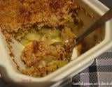 Crumble de poireaux aux noix & fleur de sel