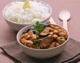 Haricots Tarbais à l'indienne aux aubergines et riz Basmati au citron par Silvia Santucci