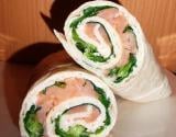 Wraps chèvre et saumon