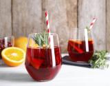 Jus de cranberries, orange et romarin