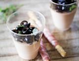 Panna cotta au Tomacoulli, olives noires et jambon