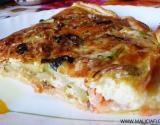 Quiche au saumon et courgettes