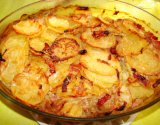 Pommes de terre à la boulangère et aux oignons