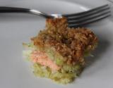 Crumble de saumon aux courgettes