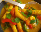 Légumes en sauce curry et coco