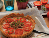 Tarte au thon et à la tomate croustillante