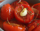 Tomates confite à l'ail et origan