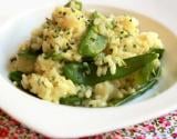 Risotto citron -pois gourmands