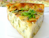 Clafoutis léger aux courgettes & fromage de chèvre