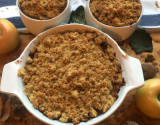 Crumble pommes noisettes