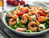 Salade de Pipe Rigate aux crevettes