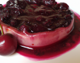 Flan aux cerises noires