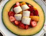 Melon et fraises au haddock